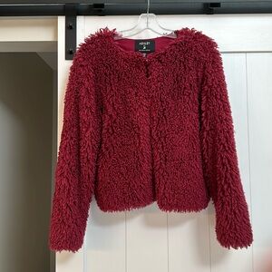 Lightweight, maroon jacket